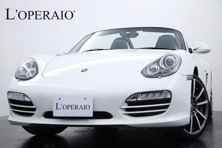 ポルシェ ボクスター Type987 正規ディーラー車 右ハンドル ダークブルー幌 ダークブルーレザー アルカンターラ Proceed19インチaw カラークレスト バックモニター キセノン 車検令和3年2月迄 中古車