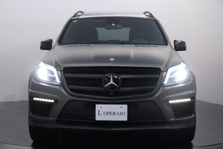 メルセデスベンツ GLクラス GL550 4MATIC AMG exclusive PKG マットブラウンラッピング GLS63用22インチAW  デジーノインテリアPKG オン＆オフロードPKG オーディオ＆ビジュアルPKG レーダーセーフティーPKG ヘッドライトラッピング  ロワリングkit中古車