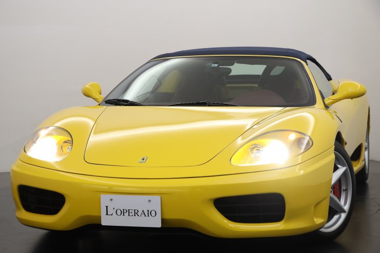 フェラーリ 360 Spider F1 正規ディーラー車 走行距離6,000km 社外ナビ