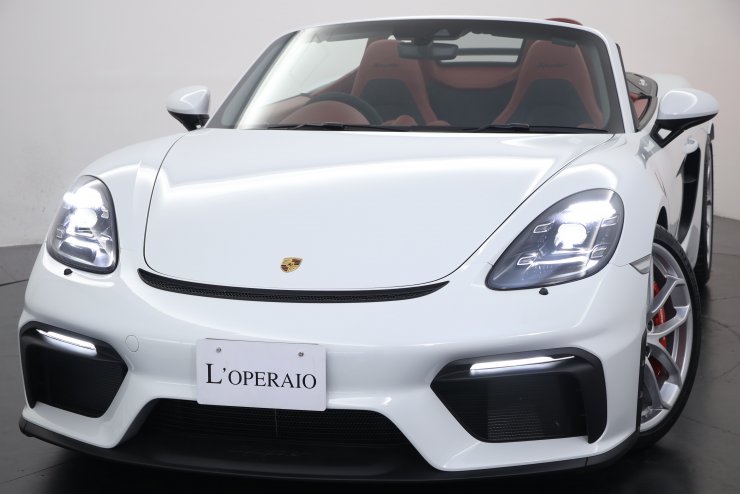 ポルシェ 718 Spyder 6MT ワンオーナー 走行距離50km未満