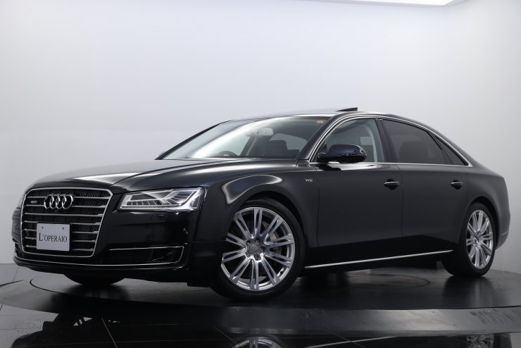 アウディ A8 L 4.0 TFSIクワトロ Audiデザインセレクション 茶革 ...
