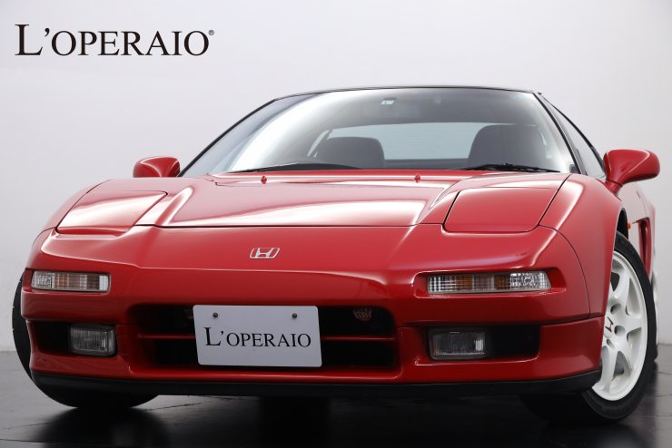 ホンダ NSX 3.0 5MT 黒革×赤アルカンターラ サクラムマフラー 無限