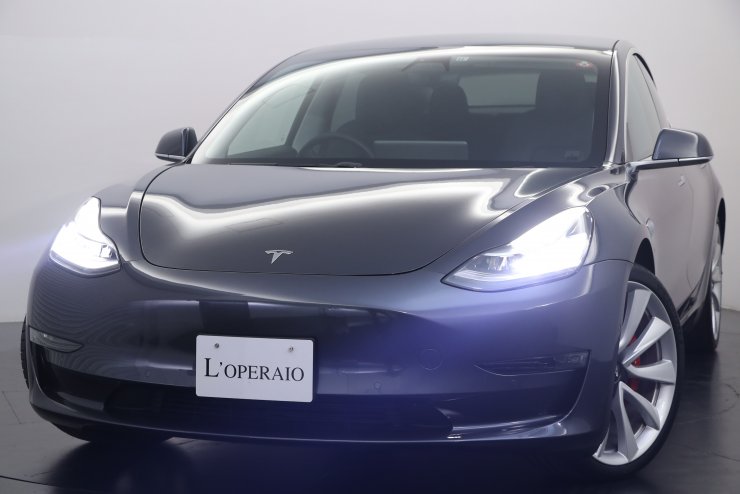 テスラ モデル3 AWD パフォーマンス 有償色：ミッドナイト