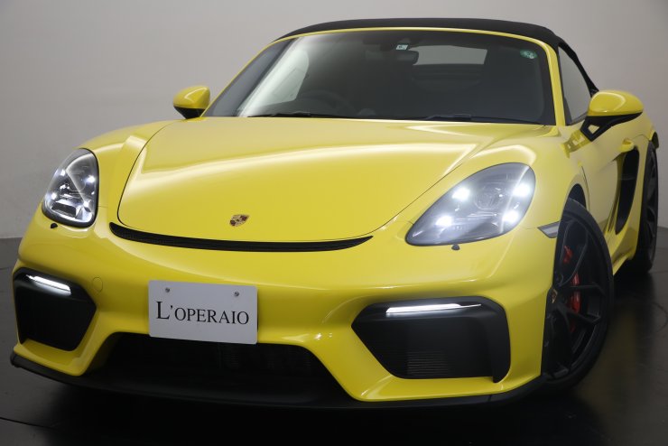 ポルシェ 718 Spyder 6MT ワンオーナー 走行距離約250km Sport