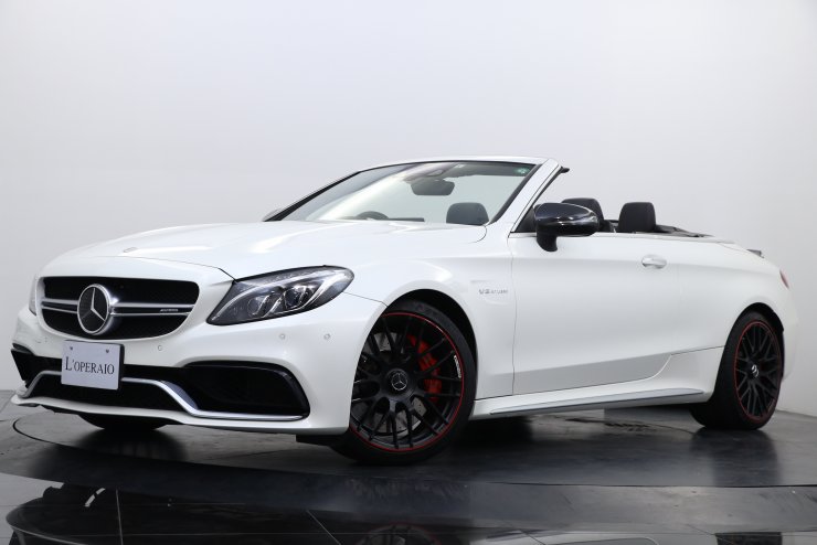 Amg Cクラス C63s Cabriolet カーボンカスタム施工済 ダイヤモンドホワイト 右ハンドル 中古車