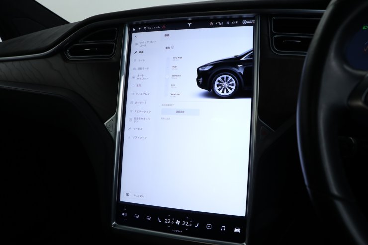 テスラ モデルX 100D ソリッドブラック ブラックレザー エンハンスト