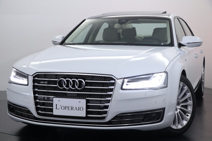 アウディ A8 A8L W12 Quattro ベージュレザー パノラマサンルーフ