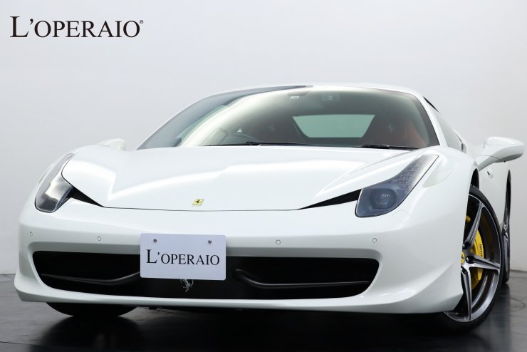 フェラーリ 458 Italia F1 Dct 正規ディーラー車 希少右ハンドル フロントリフト カーボン装備各種 カーボンバケットシート 純正インチダイヤモンドフィニッシュaw 車検r3年9月迄 中古車