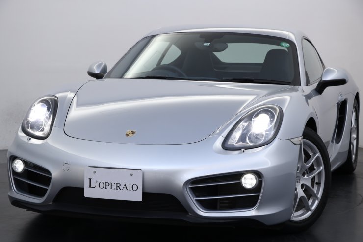 ポルシェ ケイマン (Type981) 希少6速MT PASM ブルーハーフレザー 純正