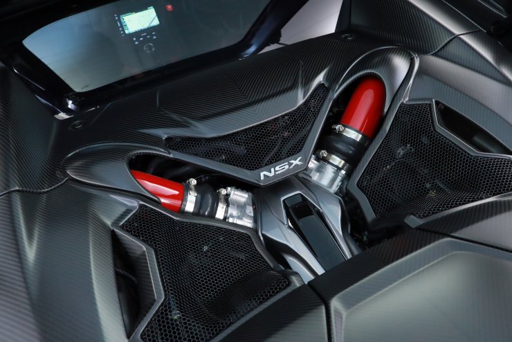 ホンダ NSX レッドレザー×ブラックアルカンターラ カーボンブレーキ