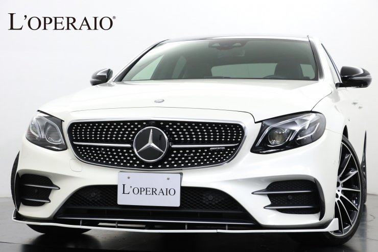 AMG Eクラス E43 4MATIC 希少左ハンドル 社外フロントリップスポイラー 