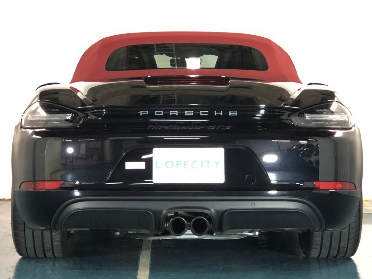 ポルシェ 718 Boxster GTS 6MT 右H スポクロ スポエグ 赤革/赤幌