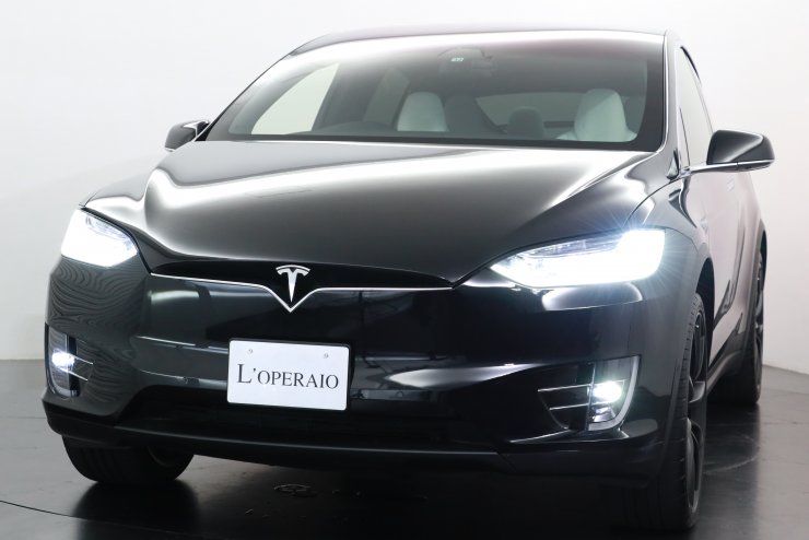テスラ モデルX 100D オプションカラー ホワイトレザー エンハンスト