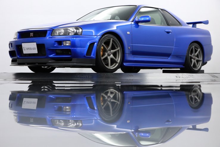 日産 スカイラインGT-R 2.6 VspecⅡ Nür 4WD ベイサイドブルー