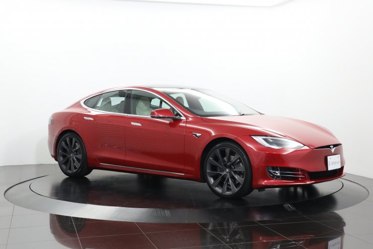 テスラ モデルS ロングレンジ ワンオーナー クリームレザー パノラマ