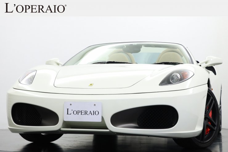 フェラーリ F430 Spider F1 希少右ハンドル 正規ディーラー車 カーボンレーシングシート カーボンブレーキ リアチャレンジグリル 中古車