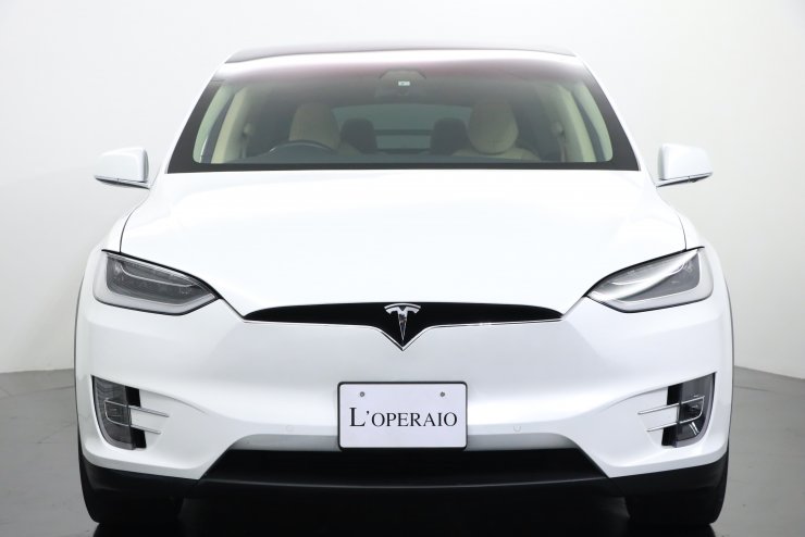 テスラ モデルX 90D ワンオーナー 6シーター タンレザー エンハンスト