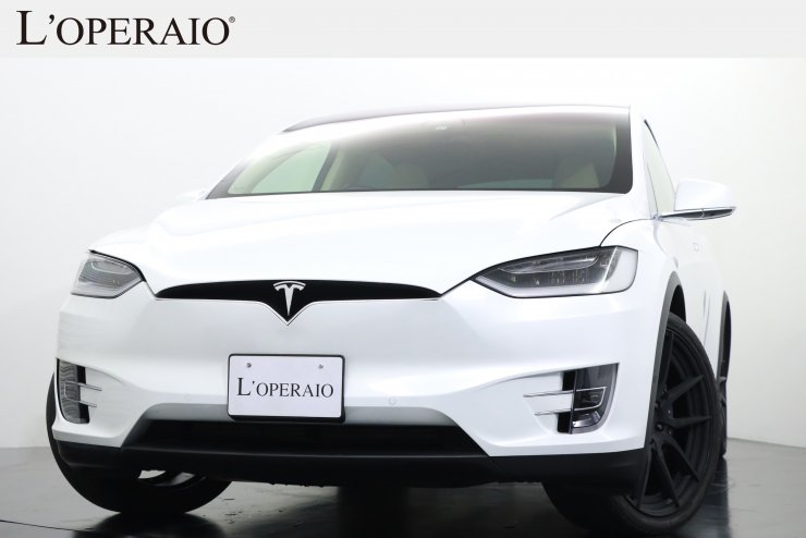 テスラ モデルX 90D ワンオーナー 6シーター タンレザー エンハンスト