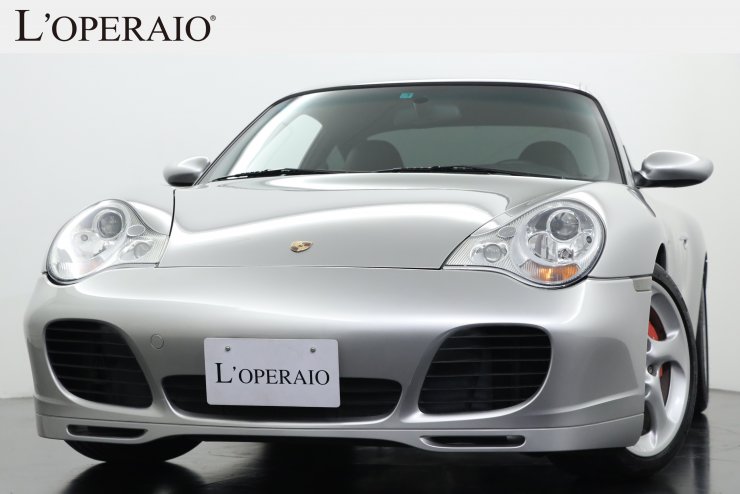 ポルシェ 911 Type996 Carerra4s Tip S 後期モデル 左h アークティックシルバー 純正ターボ用18インチターボアルミホイール シートヒーター中古車