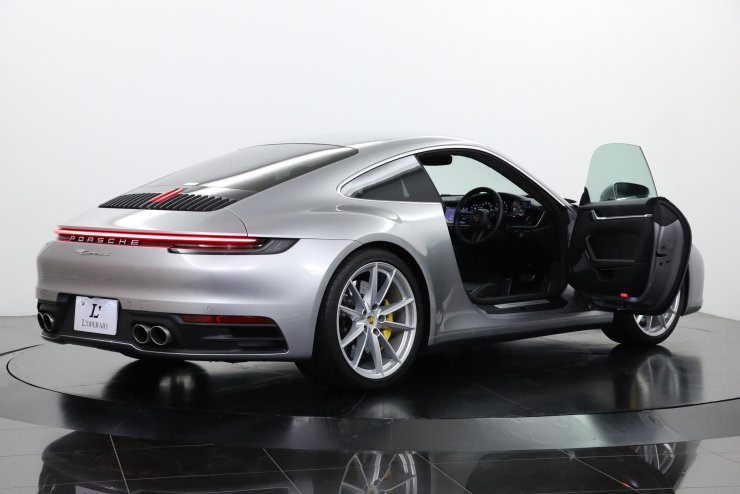 ポルシェ　911 992 メタルカー　ペーパーウェイト　シルバー ポルシェ特注 1/43 ポルシェ 992 GT3 アルミニウム ペーパー