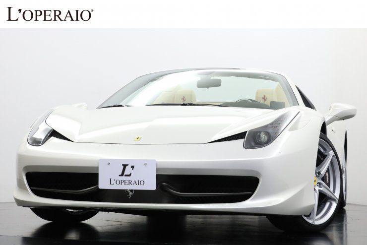 フェラーリ 458 Spider F1 DCT 正規ディーラー車 カーボンLED