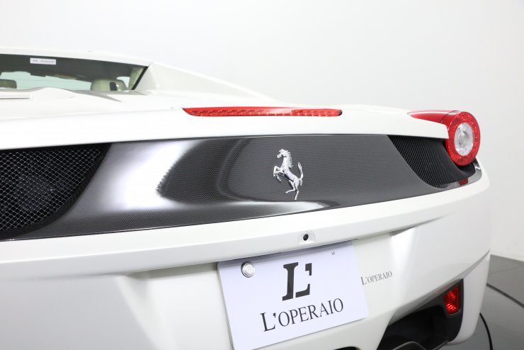 フェラーリ 458 Spider F1 DCT 正規ディーラー車 カーボンLED