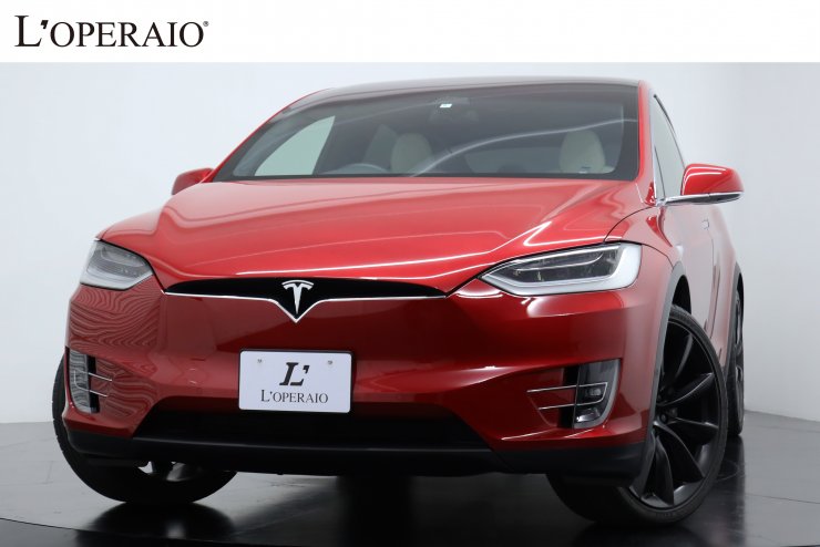 テスラ モデルX ロングレンジ ワンオーナー レッドマルチコート