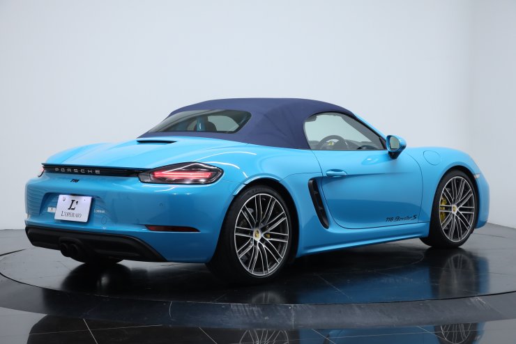ポルシェ 718 Boxster S PDK ワンオーナー マイアミブルー クレヨン革