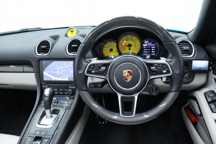 ポルシェ 718 Boxster S PDK ワンオーナー マイアミブルー クレヨン革