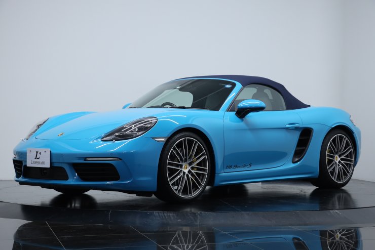 ポルシェ 718 Boxster S PDK ワンオーナー マイアミブルー