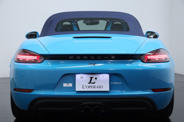 ポルシェ 718 Boxster S PDK ワンオーナー マイアミブルー クレヨン革