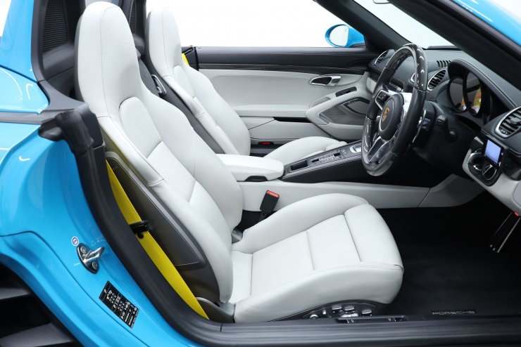 ポルシェ 718 Boxster S PDK ワンオーナー マイアミブルー クレヨン革