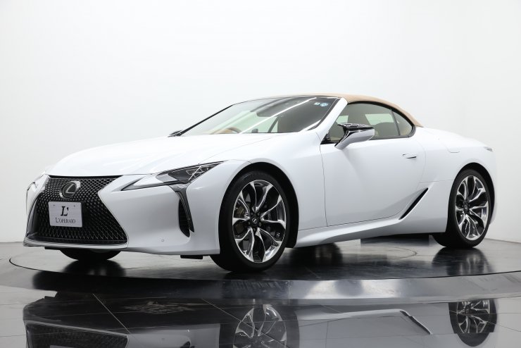 非売品Lexus LC500 Convertible 左ハンドル車ホワイト レクサス LC 500 Convertible ワンオーナー マークレビンソン