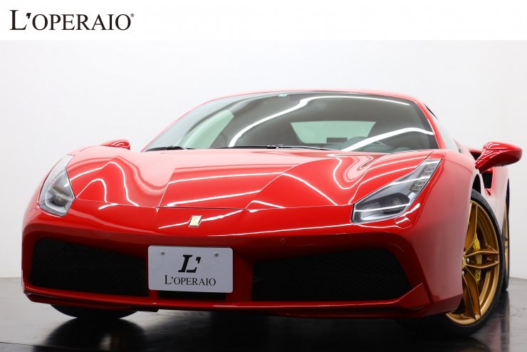 リングライト ZB-F488 中古 フェラーリ 488 GTB F1 左H 20インチ鍛造アルミ フロントリフト LED