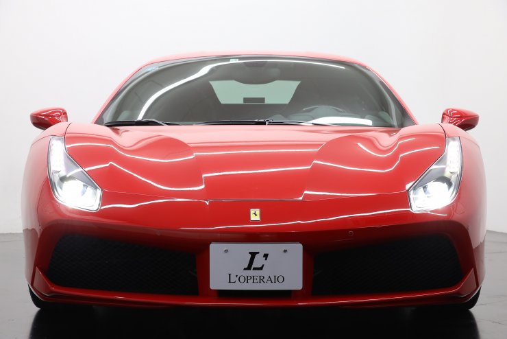 フェラーリ 488 GTB F1 左H 20インチ鍛造アルミ フロントリフト