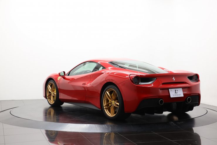 リングライト ZB-F488 中古 フェラーリ 488 GTB F1 左H 20インチ鍛造アルミ フロントリフト LED