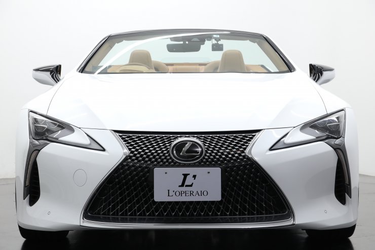レクサス LC LC500 Convertible ワンオーナー オーカーレザー 黒幌