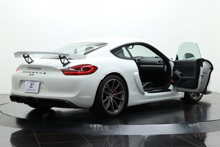 ポルシェ ケイマン (Type981) GT4 6MT 左H 黒ハーフ革 スポーツクロノ