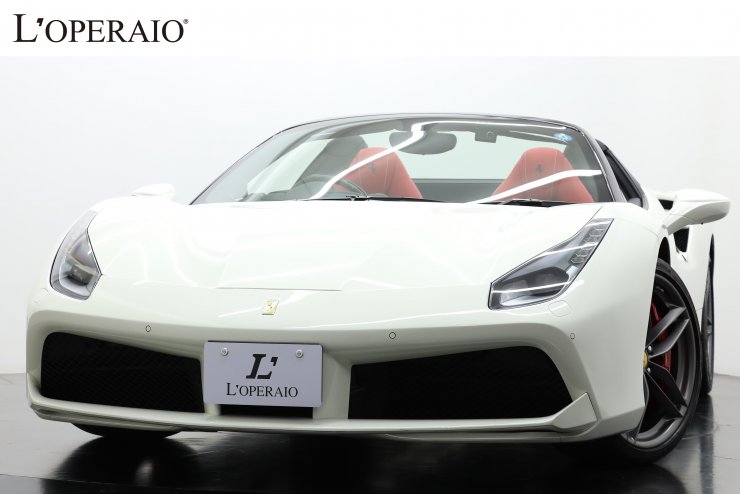 フェラーリ 488 Spider F1 DCT 正規ディーラー車 希少右ハンドル 純正