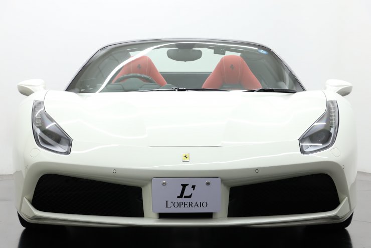 フェラーリ 488 Spider F1 DCT 正規ディーラー車 希少右ハンドル 純正
