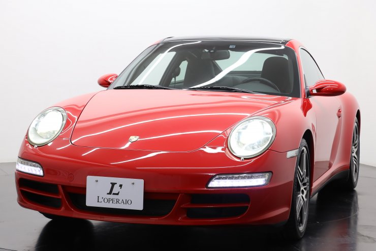 ポルシェ 911(Type997) タルガ4 Tip-S 左H 黒革 純正19インチターボ