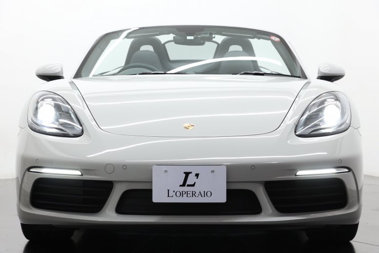 ポルシェ 718 Boxster PDK ブラウン幌 スポーツクロノPKG スポーツ