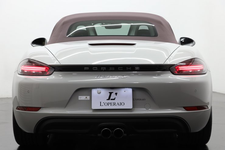 ポルシェ 718 Boxster PDK ブラウン幌 スポーツクロノPKG スポーツ