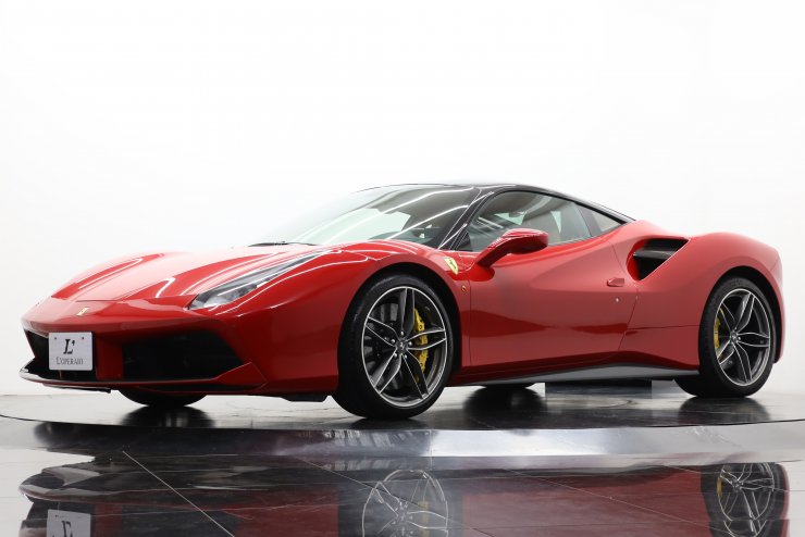 フェラーリ 488 GTB F1 正規ディーラー車 左ハンドル 20インチ鍛造