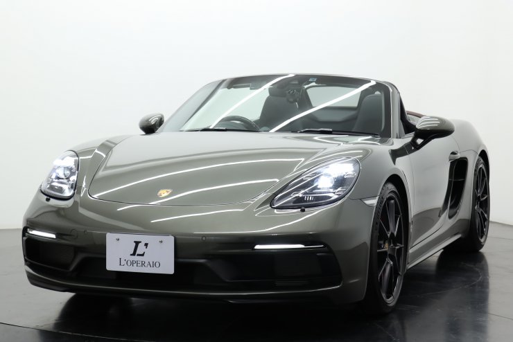 ポルシェ 718 Boxster GTS4.0 6MT 1オーナー 有償色 ブラック