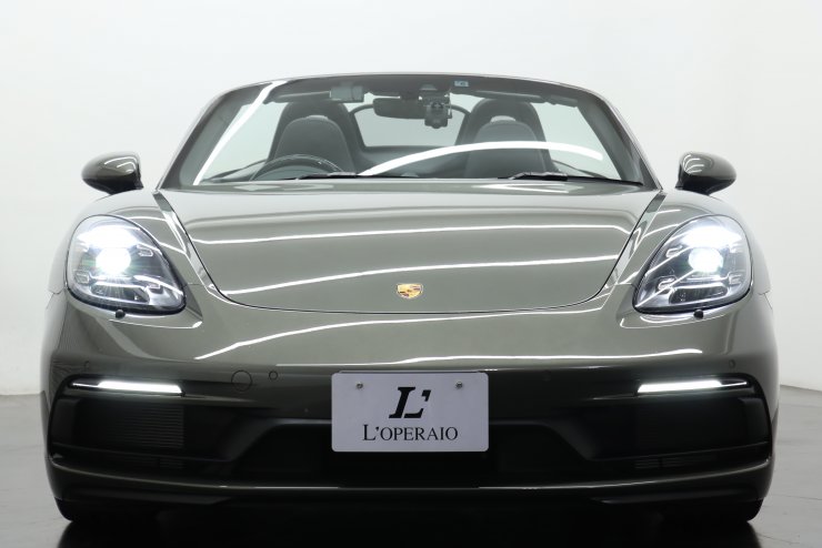 ポルシェ 718 Boxster GTS4.0 6MT 1オーナー 有償色 ブラックレザー
