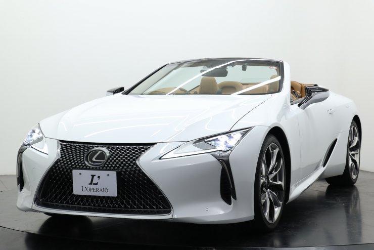 レクサス LC LC500 コンバーチブル オーカーレザー サンドベージュ幌