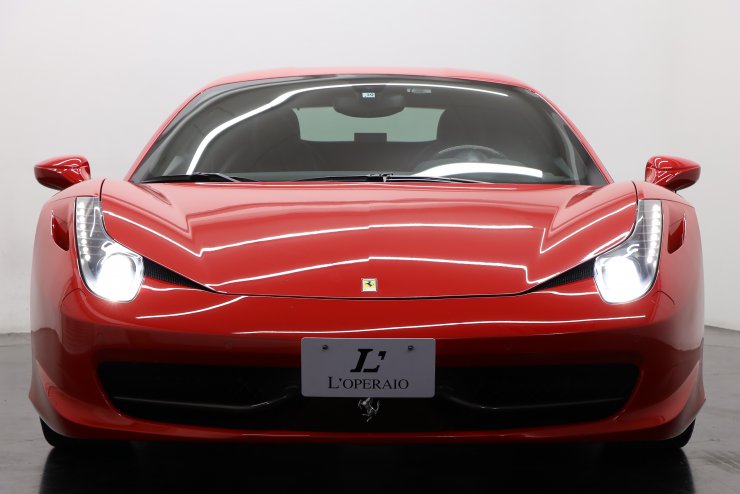 フェラーリ 458 イタリア F1 DCT 正規ディーラー車 黒革 カーボン