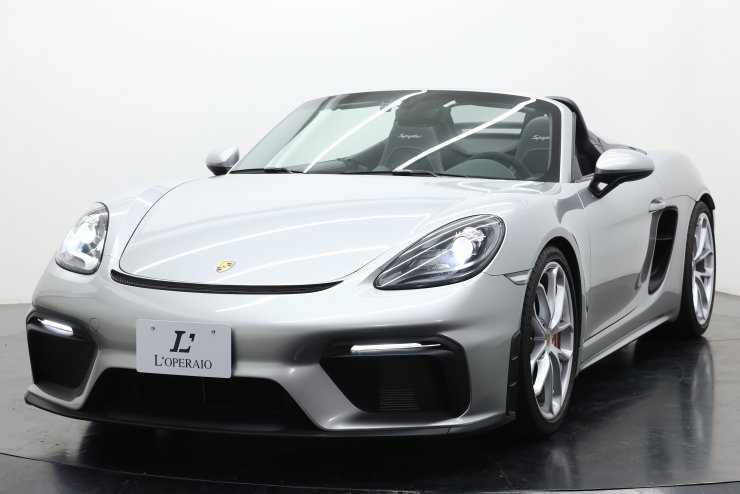 ポルシェ 718 Spyder 6MT 1オーナー 左ハンドル 2023年モデル 有償