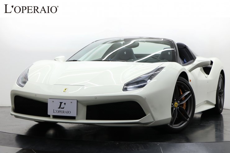 フェラーリ 488 Spyder F1 DCT 正規ディーラー ネイビーレザー